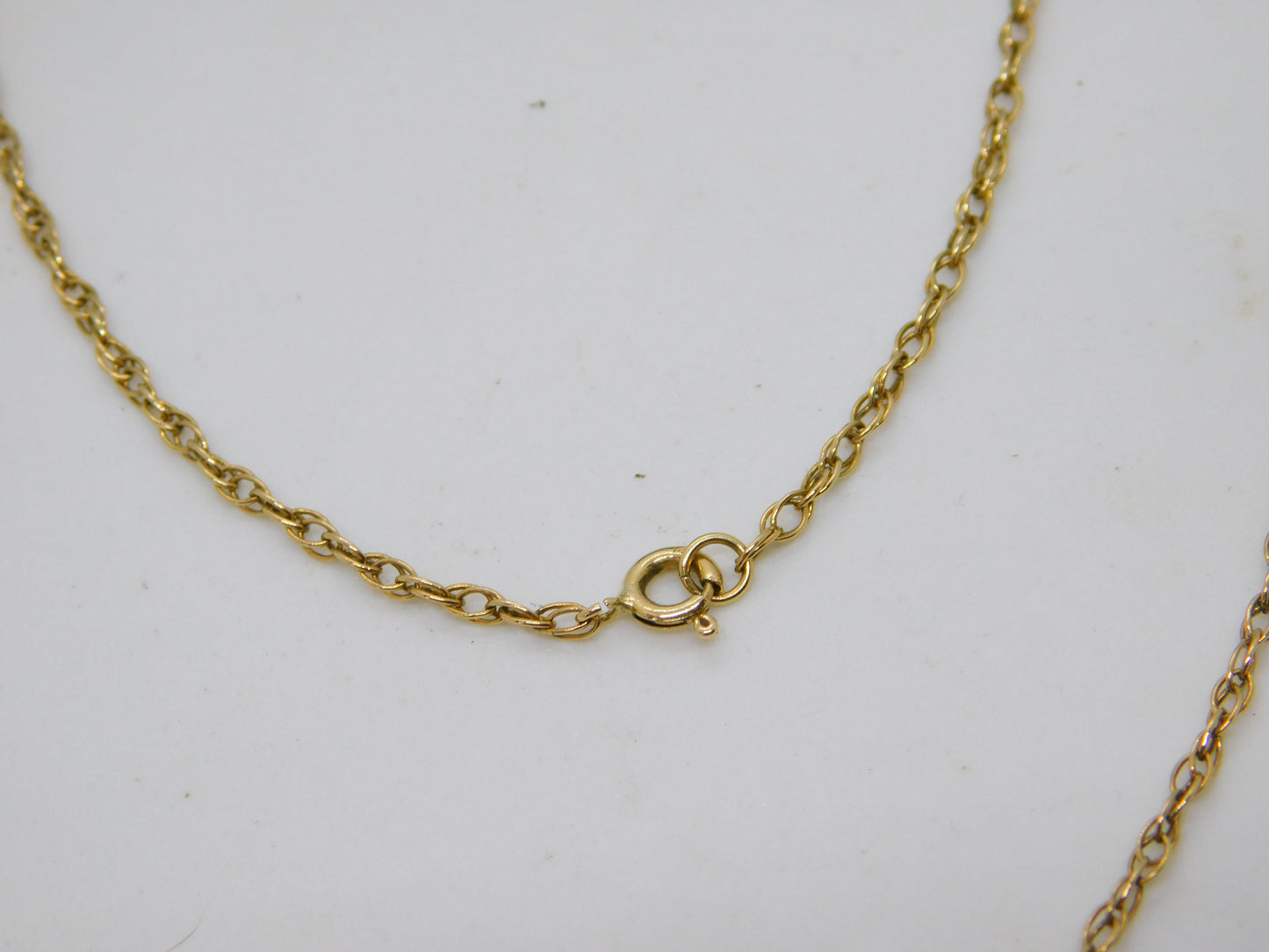 14ct Yellow Gold Rope Chain Necklace Vintage c1970 48cm Length
