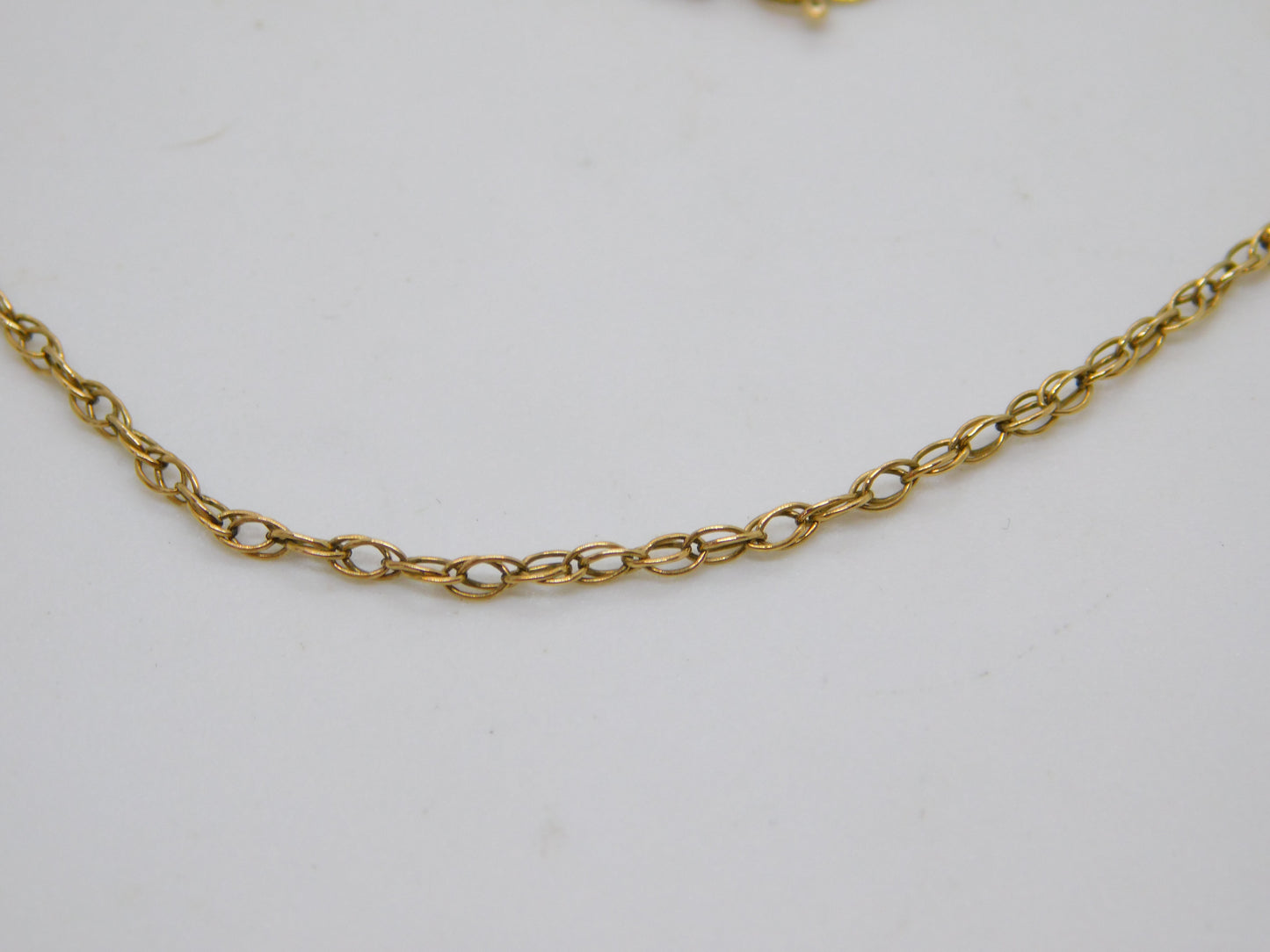 14ct Yellow Gold Rope Chain Necklace Vintage c1970 48cm Length