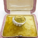 9ct White Gold & Diamond Paste Five-Stone Ring Vintage 2006 Birmingham