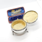 Sterling Silver Paw Foot Ring Box 1911 Birmingham Antique Art Deco