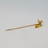 South African 19th Century 22ct Yellow Gold Mining Stick Pin Antique c1890