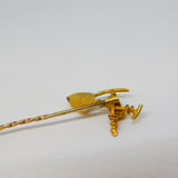 South African 19th Century 22ct Yellow Gold Mining Stick Pin Antique c1890