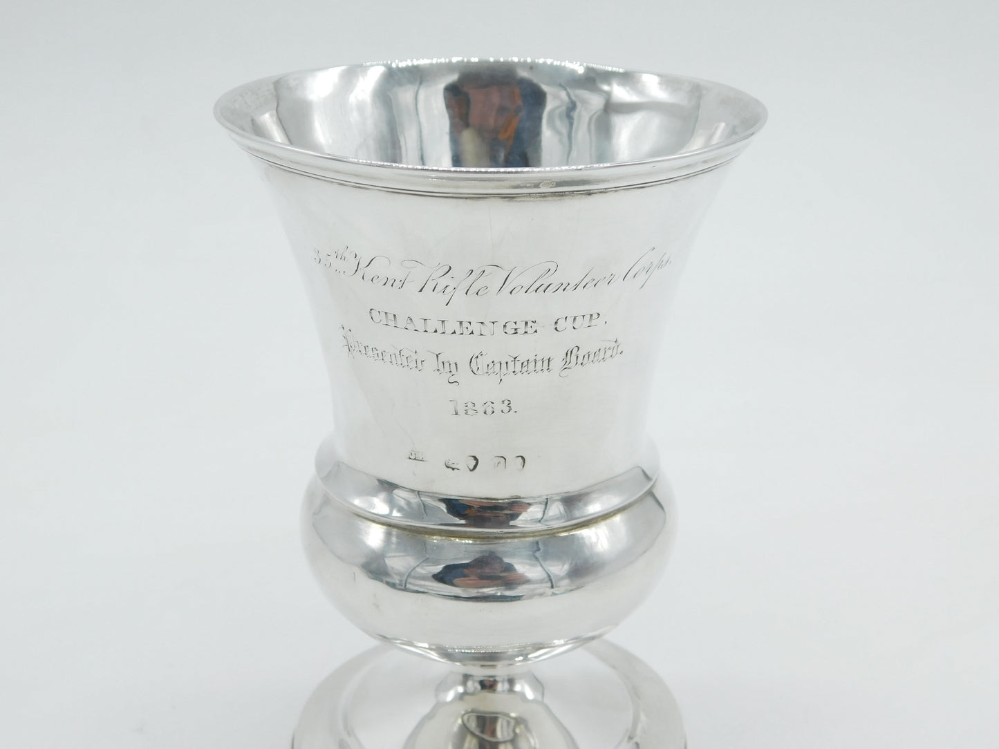 George IV Sterling Silver Engraved Wine Goblet or Chalice Antique 1828 London
