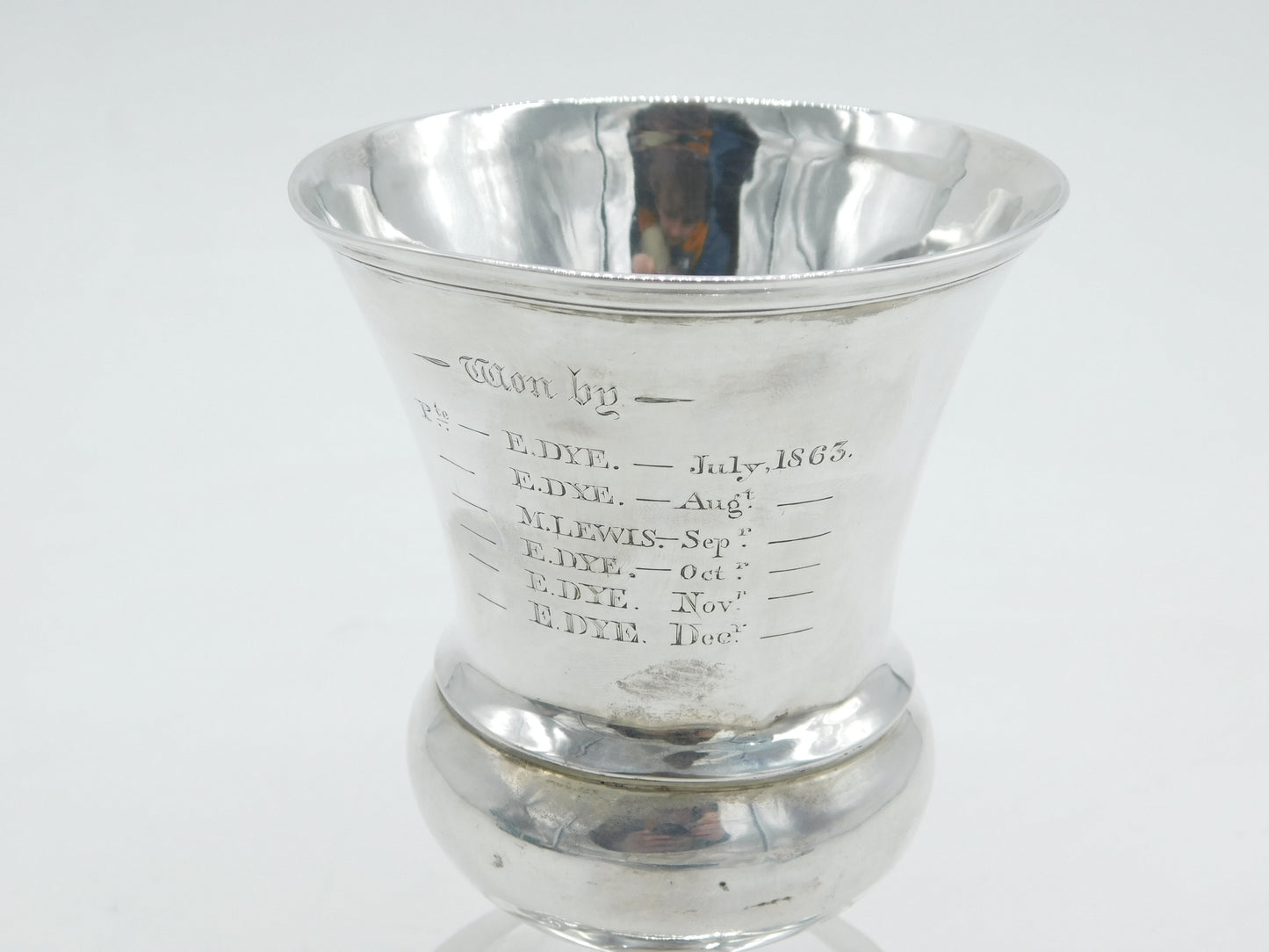 George IV Sterling Silver Engraved Wine Goblet or Chalice Antique 1828 London