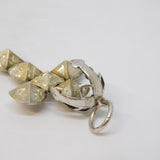 Sterling Silver Folding Masonic Ball Cross Fob Pendant Antique c1920 Art Deco