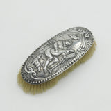 George III Sterling Silver Lute Player Pattern Hairbrush Antique 1814 London