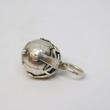 Sterling Silver Folding Masonic Ball Cross Fob Pendant Antique c1920 Art Deco