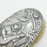 George III Sterling Silver Lute Player Pattern Hairbrush Antique 1814 London