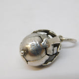 Sterling Silver Folding Masonic Ball Cross Fob Pendant Antique c1920 Art Deco