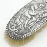 George III Sterling Silver Lute Player Pattern Hairbrush Antique 1814 London