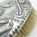 George III Sterling Silver Lute Player Pattern Hairbrush Antique 1814 London