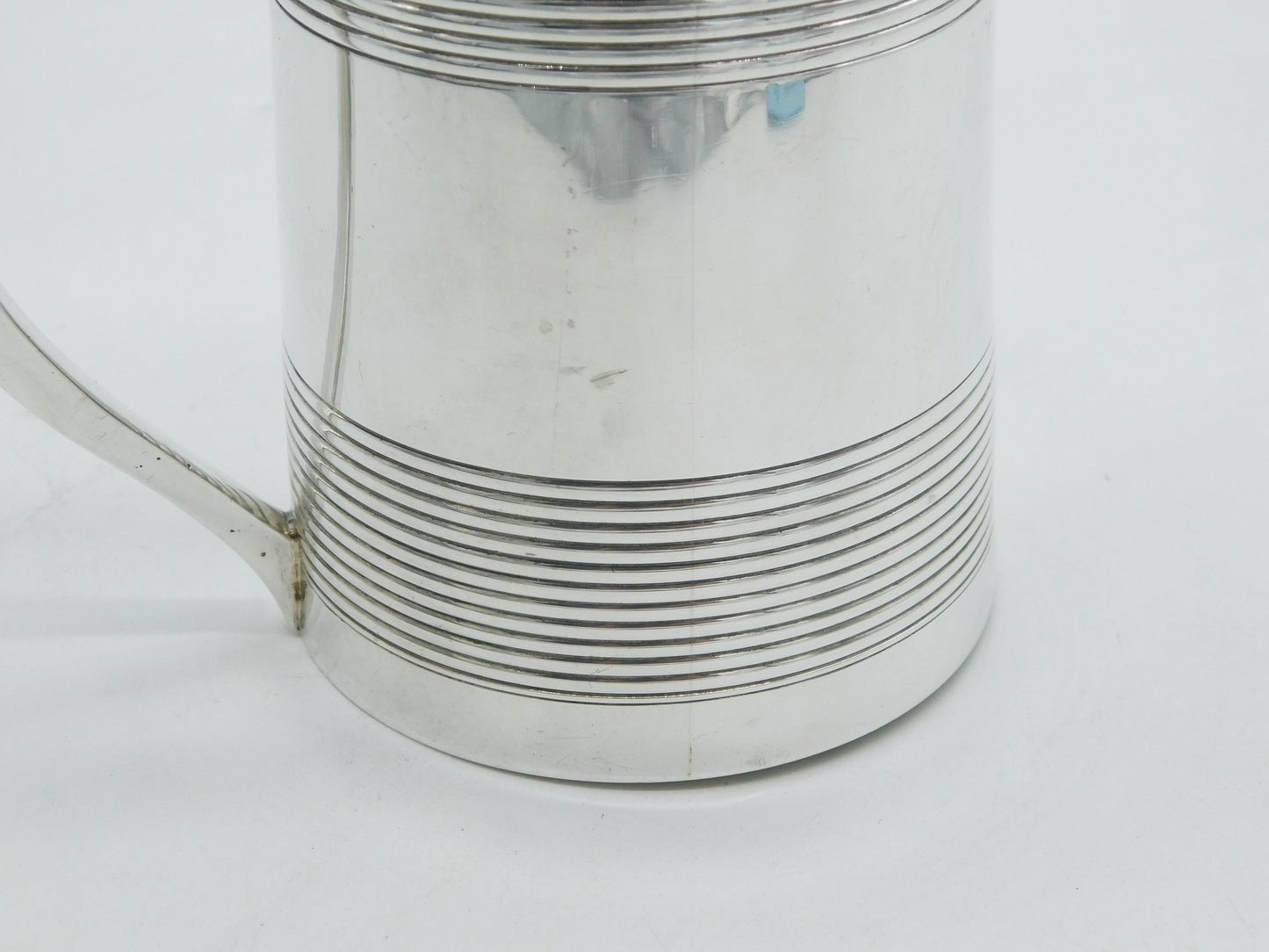 George III Sterling Silver Monogram One Pint Tankard Antique 1803 London