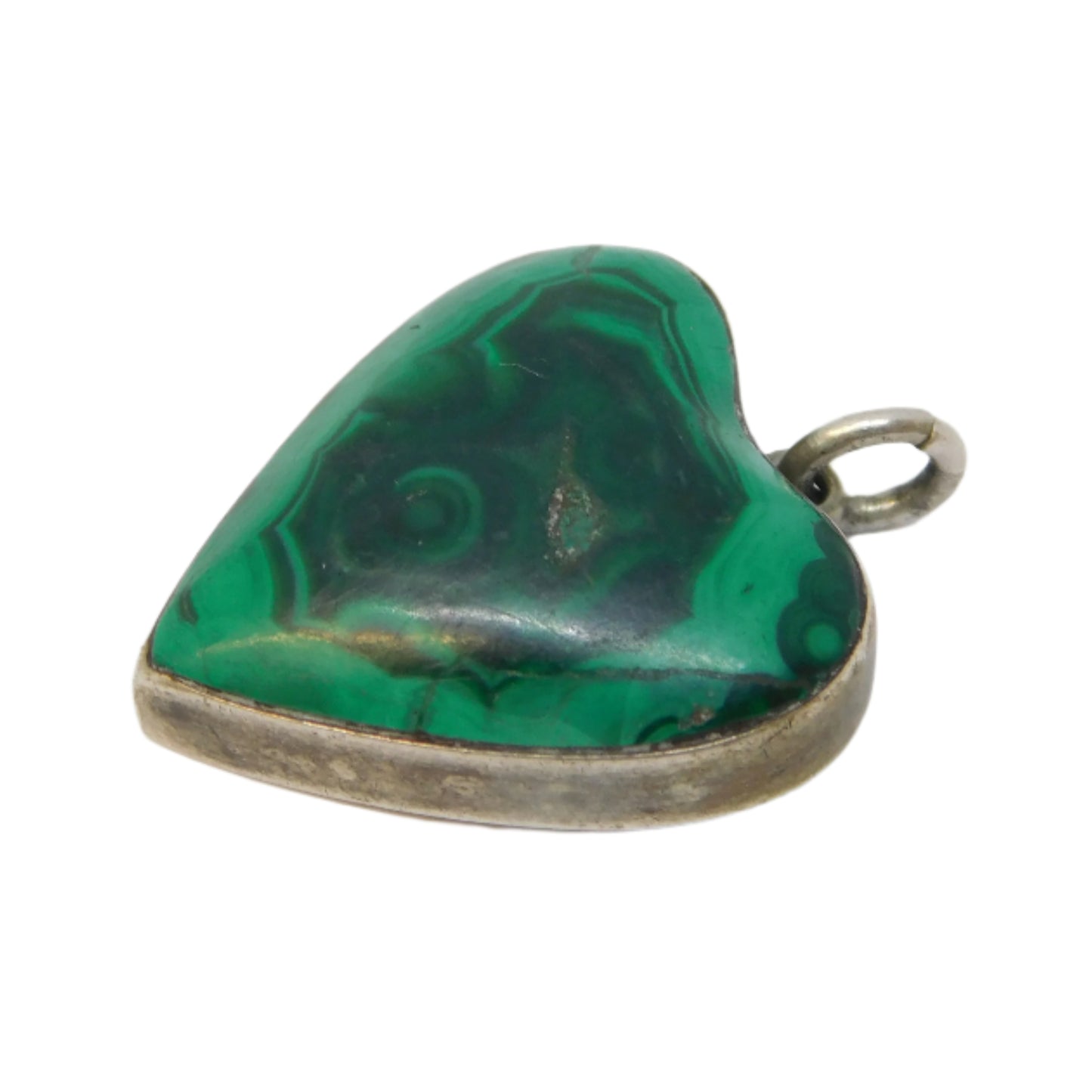 Victorian Scottish Malachite Pendant Antique Jewellery