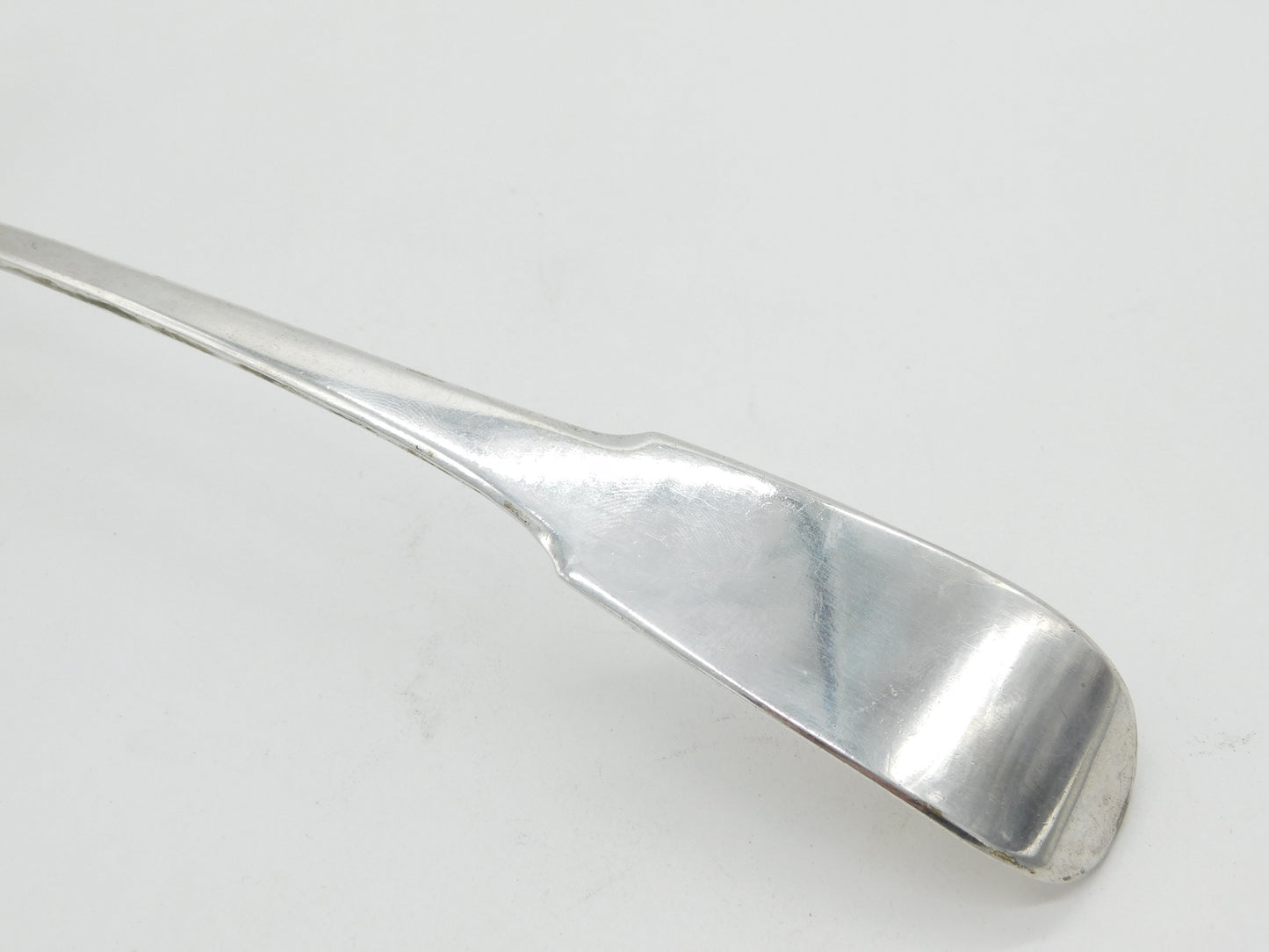 George III Scottish Provincial Sterling Silver Serving Ladle Antique c1820