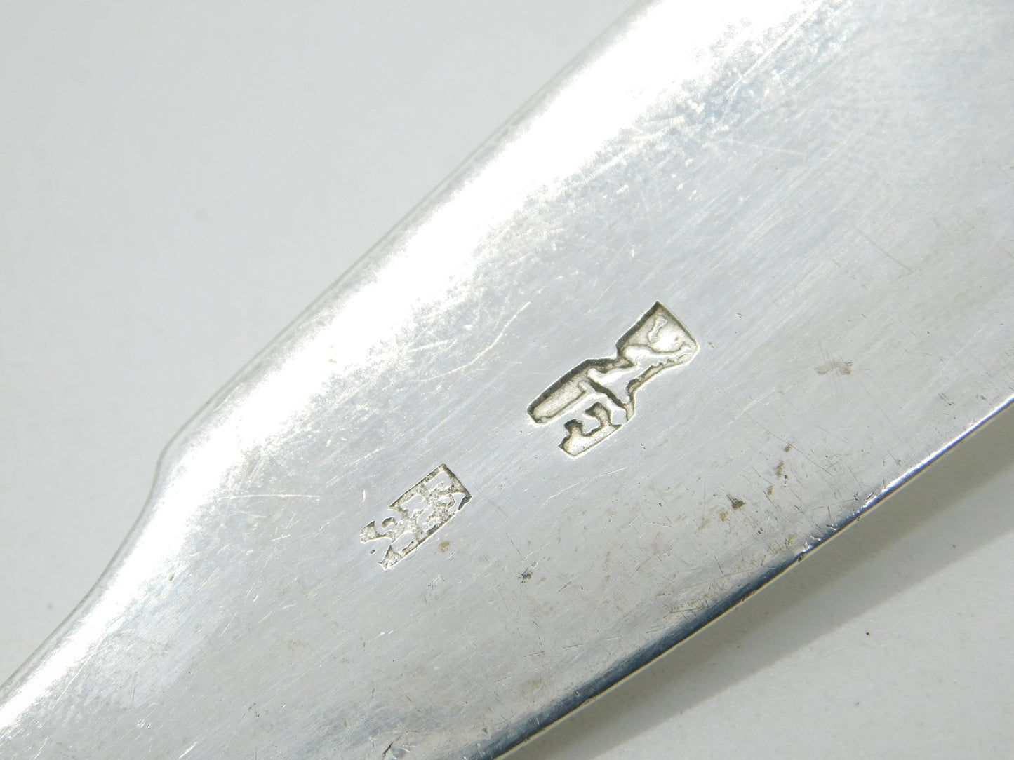 George III Scottish Provincial Sterling Silver Serving Ladle Antique c1820