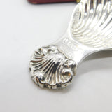 Sterling SIlver Scallop Shell Tea Caddy Spoon 1977 Birmingham Vintage