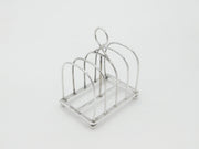 Sterling Silver Four Part Toast Rack London 1911 Antique Art Deco Corke Bros.