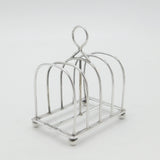 Sterling Silver Four Part Toast Rack London 1911 Antique Art Deco Corke Bros.