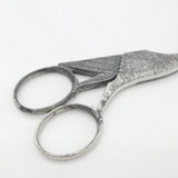 Victorian Cut Steel Novelty Stork Form Sewing or Craft Scissors Antique c1860