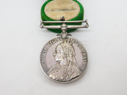Silver Queen's South Africa Boer War Service Medal Clerk L Emanuel A.S.C c1900
