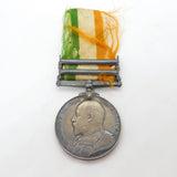 Silver Two Bar King's South Africa Medal Boer War PTE C Shether Antique c1901