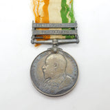 Silver Two Bar King's South Africa Medal Boer War PTE C Shether Antique c1901