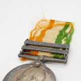 Silver Two Bar King's South Africa Medal Boer War PTE C Shether Antique c1901