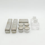 George IV Sterling Silver & Glass Nine-Part Vanity Set Antique 1825 London