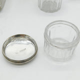 George IV Sterling Silver & Glass Nine-Part Vanity Set Antique 1825 London