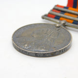 Silver Two Bar Queen's South Africa Boer War Medal PTE C Shether Antique 1900