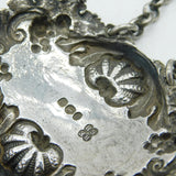 George III Sterling Silver Shell Pattern Port Decanter Label Antique 1818 London