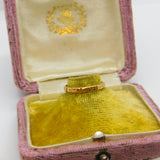 Victorian 18ct Yellow Gold Floral Pattern Wedding Band 1881 Chester Antique