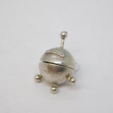 Sterling Silver Opening Dog Inside Sputnik Spacecraft Charm Vintage c1970