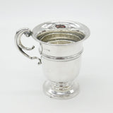 Sterling Silver Christening Mug or Cup Antique 1911 Birmingham Art Deco Williams Ltd.