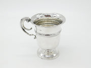 Sterling Silver Christening Mug or Cup Antique 1911 Birmingham Art Deco Williams Ltd.