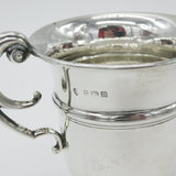 Sterling Silver Christening Mug or Cup Antique 1911 Birmingham Art Deco Williams Ltd.