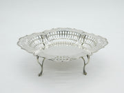 Sterling Silver Pierced Paw Foot Sweet Treat Centrepiece Dish Antique 1911 Sheffield