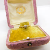 18ct Yellow Gold 0.1ct Diamond Solitaire Ring Vintage 1950 Birmingham