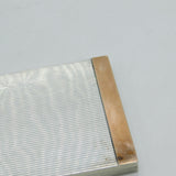 Sterling Silver & 9ct Rose Gold Cigarette Case Antique 1942 London Art Deco