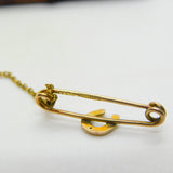 Victorian 9ct Yellow Gold Small Horseshoe Stock Pin Brooch 1901 Birmingham