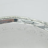 George III Sterling Silver Circular Crested Salver Dish Antique 1794 London John Hutson