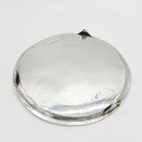 George III Sterling Silver Circular Crested Salver Dish Antique 1794 London John Hutson