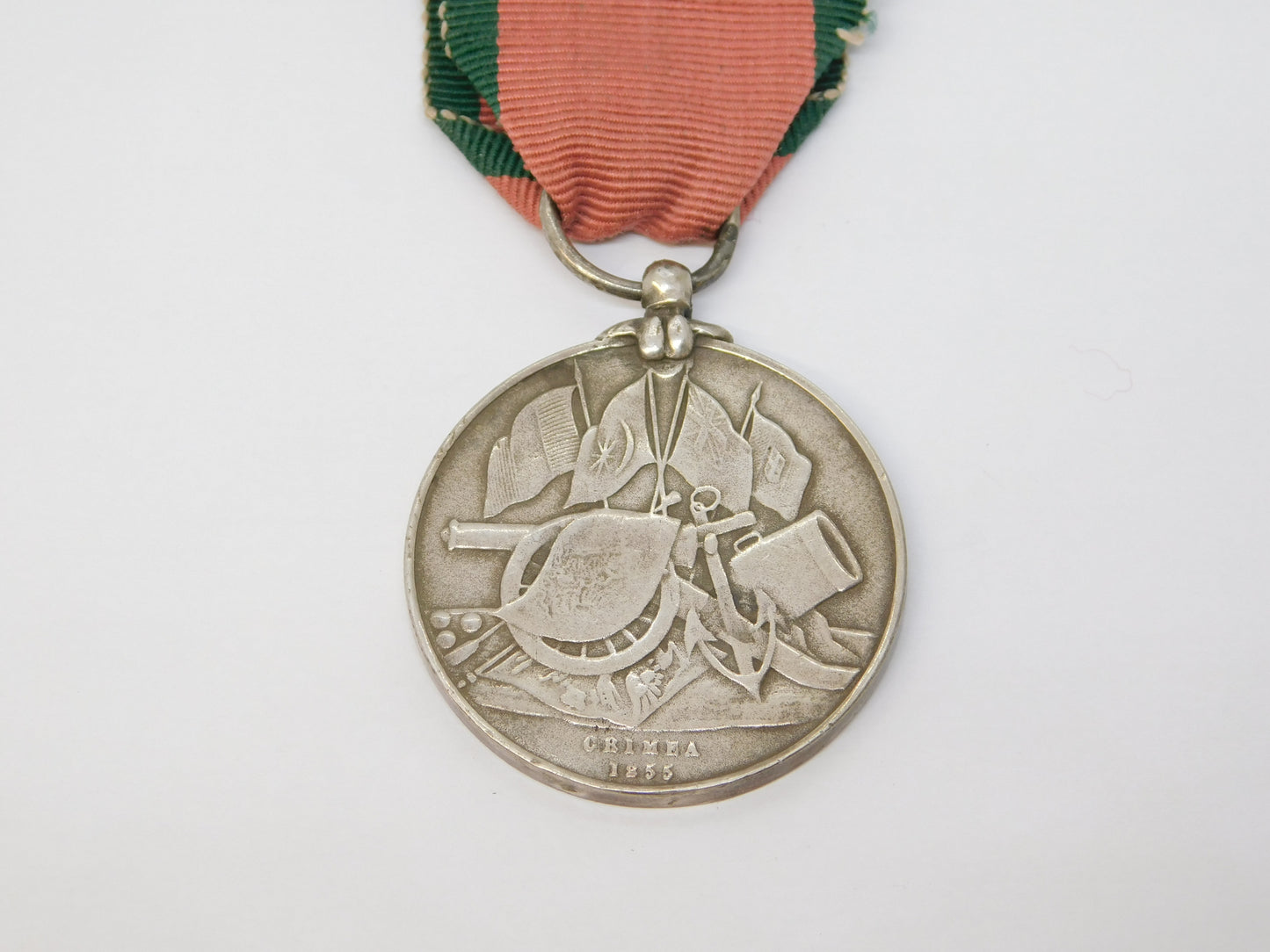 19th Century Ottoman Turkish Crimean War Medal Silver Antique 1855 Unnamed