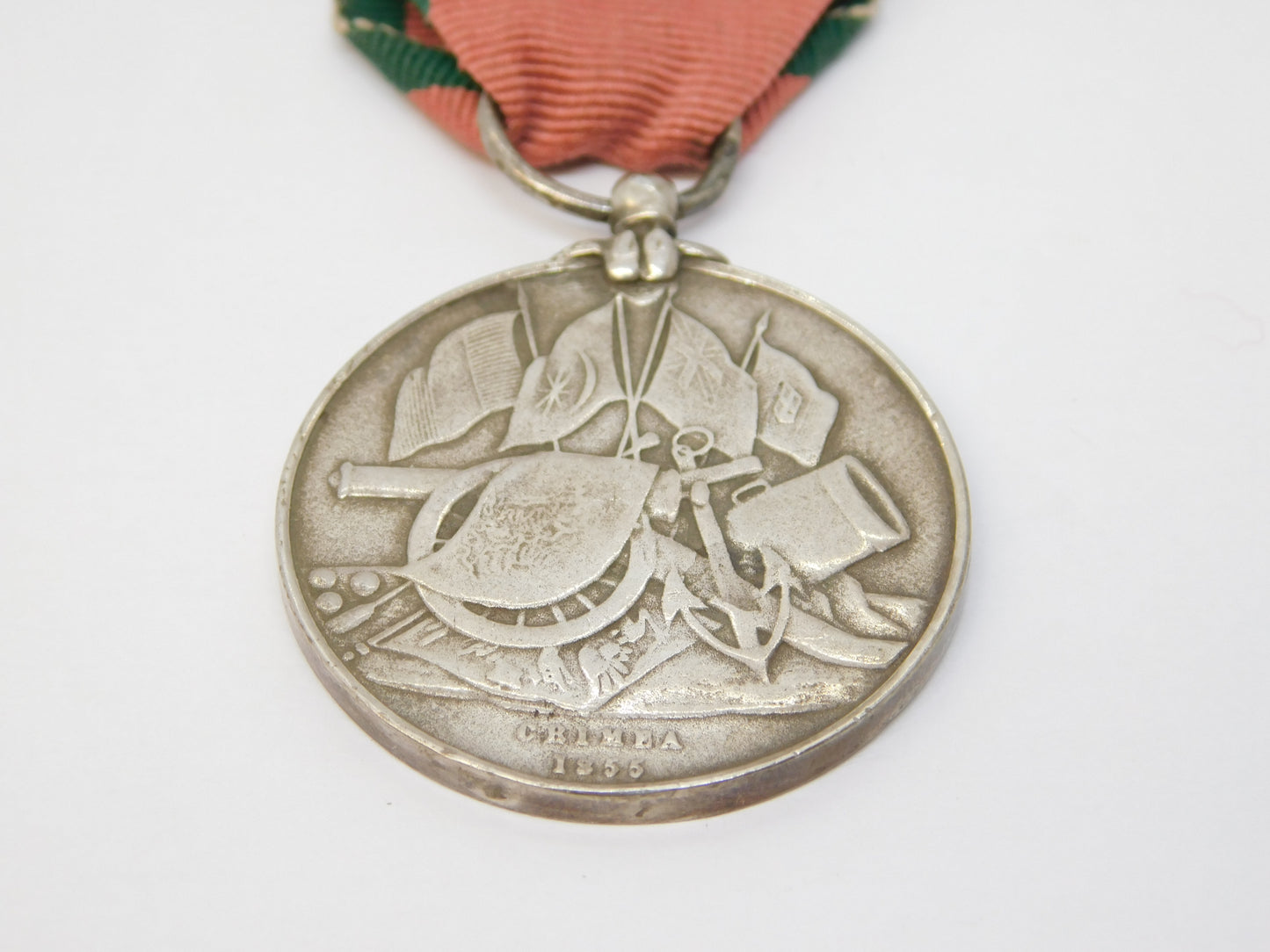 19th Century Ottoman Turkish Crimean War Medal Silver Antique 1855 Unnamed