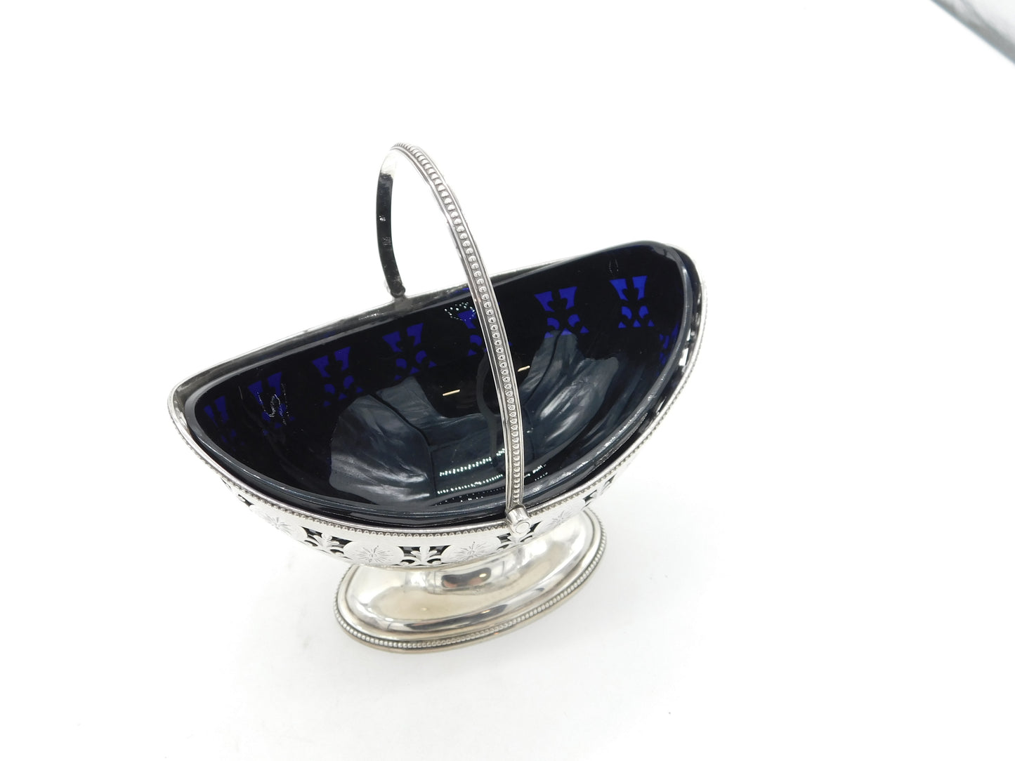 George III Sterling Silver Pedestal Sweet Treat Basket Antique 1788 London