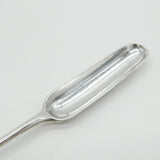 George III Sterling Silver Crested Bone Marrow Scoop Antique c1765 London
