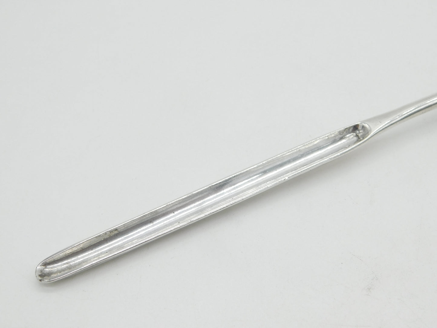 George III Sterling Silver Crested Bone Marrow Scoop Antique c1765 London