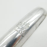George III Sterling Silver Crested Bone Marrow Scoop Antique c1765 London
