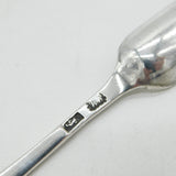 George III Sterling Silver Crested Bone Marrow Scoop Antique c1765 London