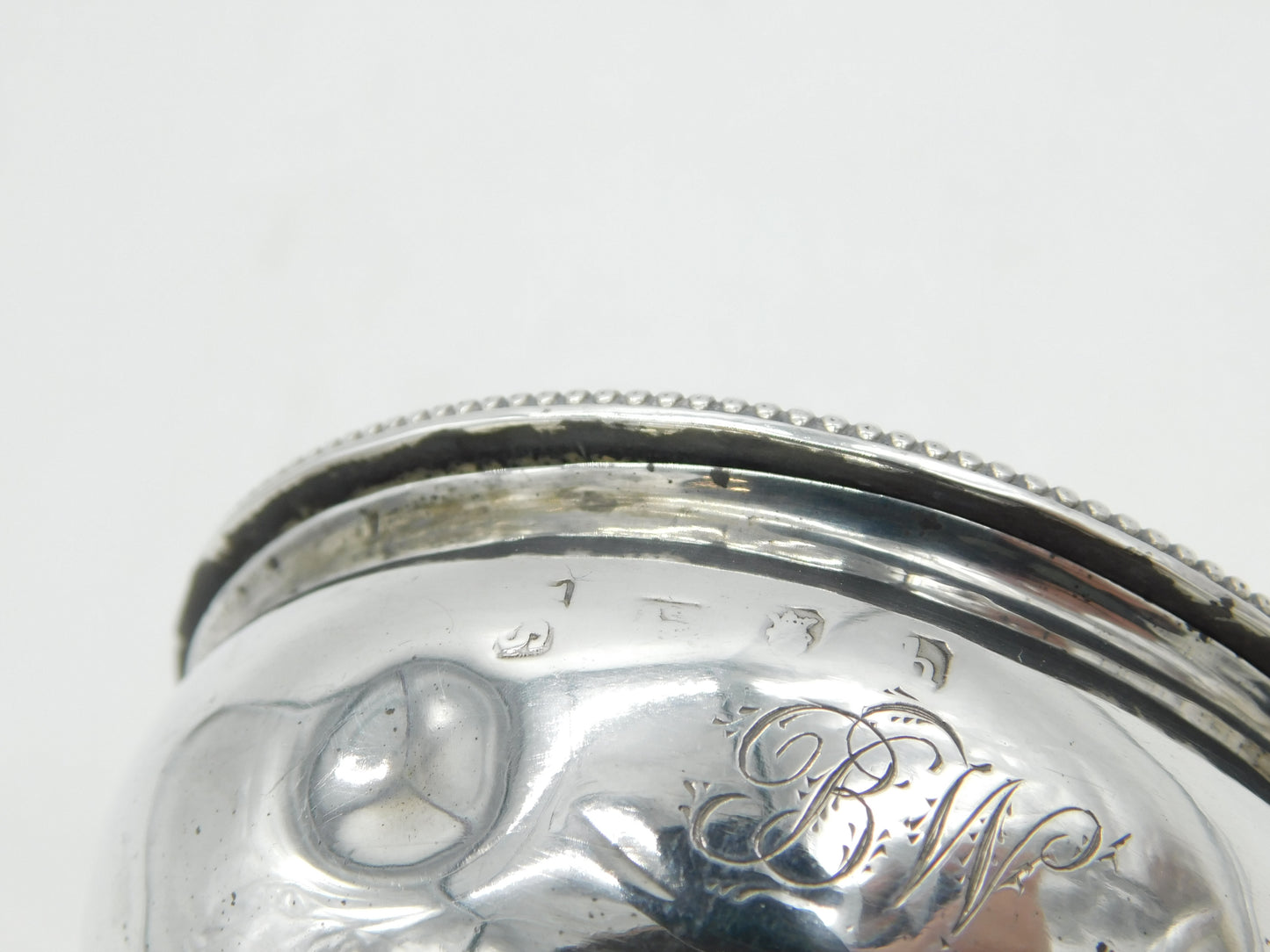 George III Sterling Silver Engraved Wine Funnel Anique 1783 London